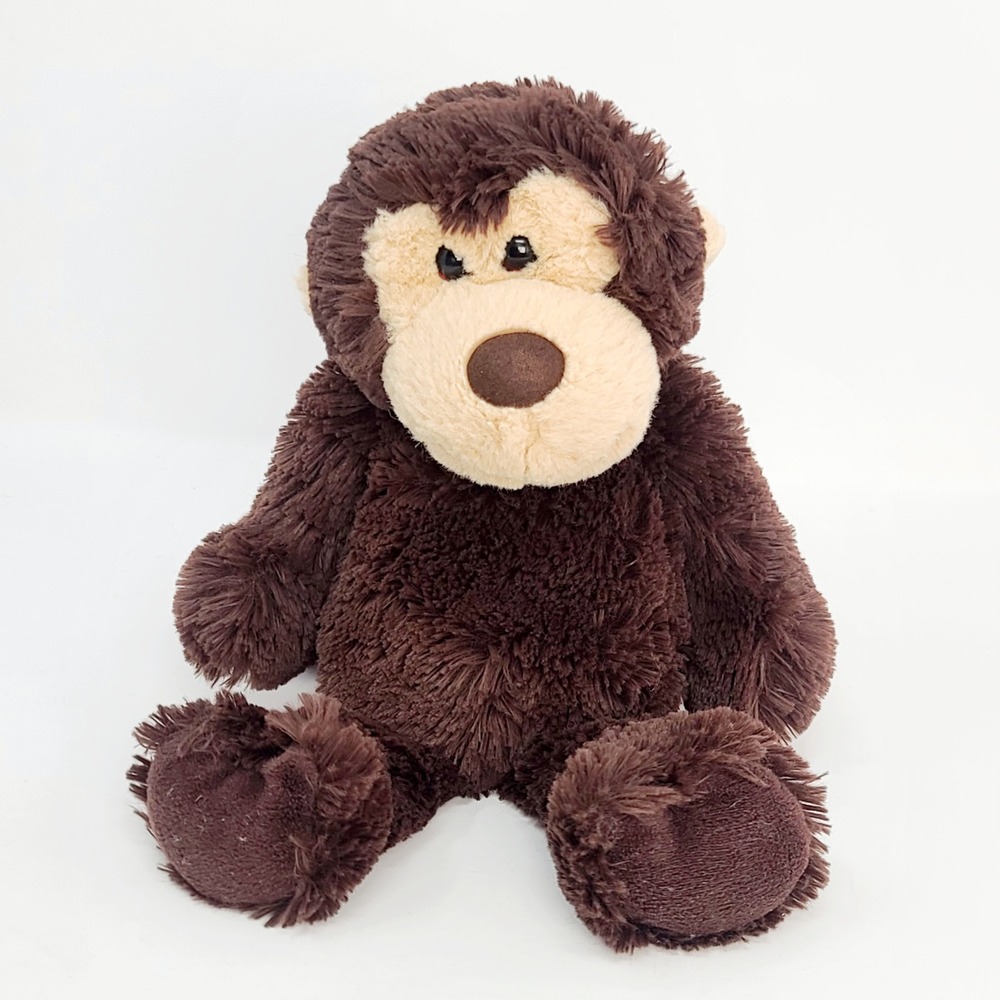 Ty Attic Treasures Mookie Monkey Plush Brown Cream Stuffed Animal 10in